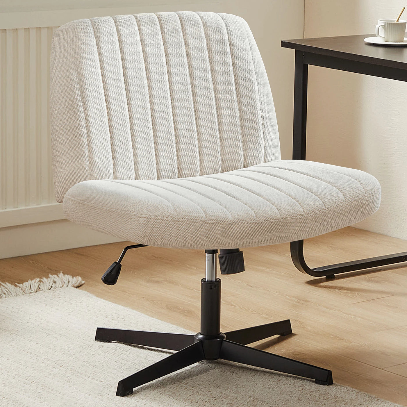FlexNest Cross-Legged Wide-Seat Office Chair